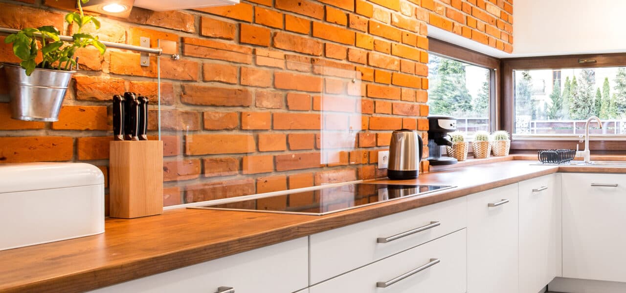 Bright modern minimalist kitchen
