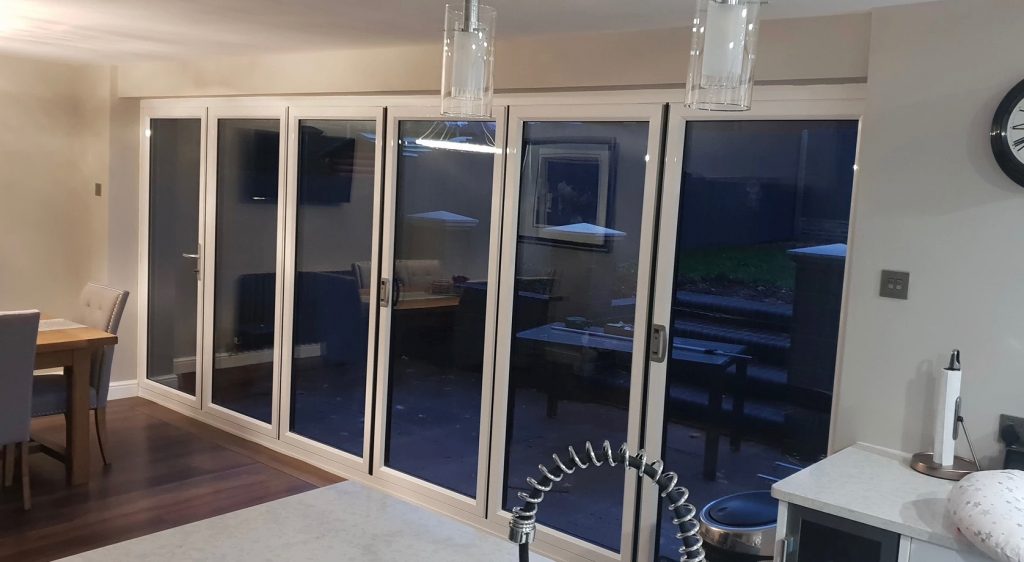 Kitchen diner benefits from garden views after window replacement